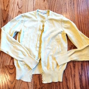 Cabi XS butter yellow cardigan, XS